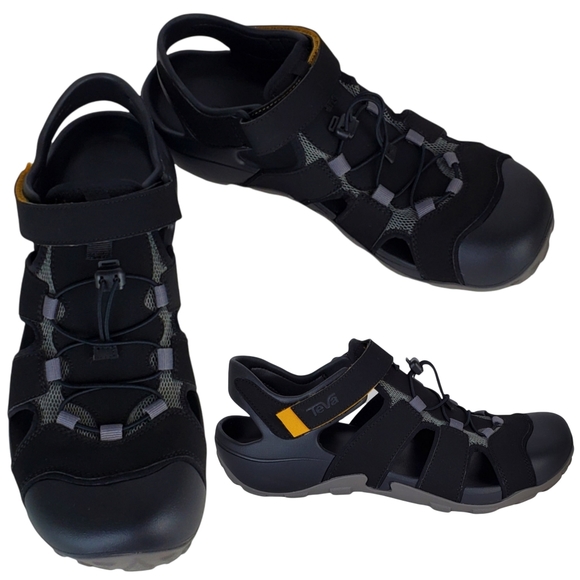 Teva | Shoes | New Teva Mens Flintwood Outdoor Ankle Strap Fisherman Sandals Black | Poshmark